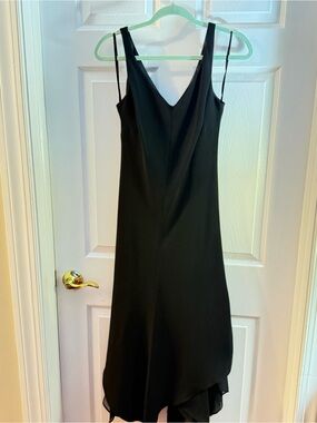 Evan Picone Black V-Neck Maxi Slip Dress